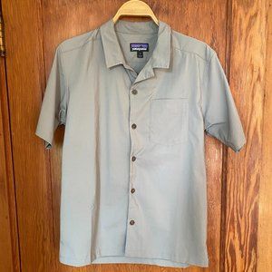 Patagonia Stretch Planing Hybrid Shirt, Mens Small, Gray